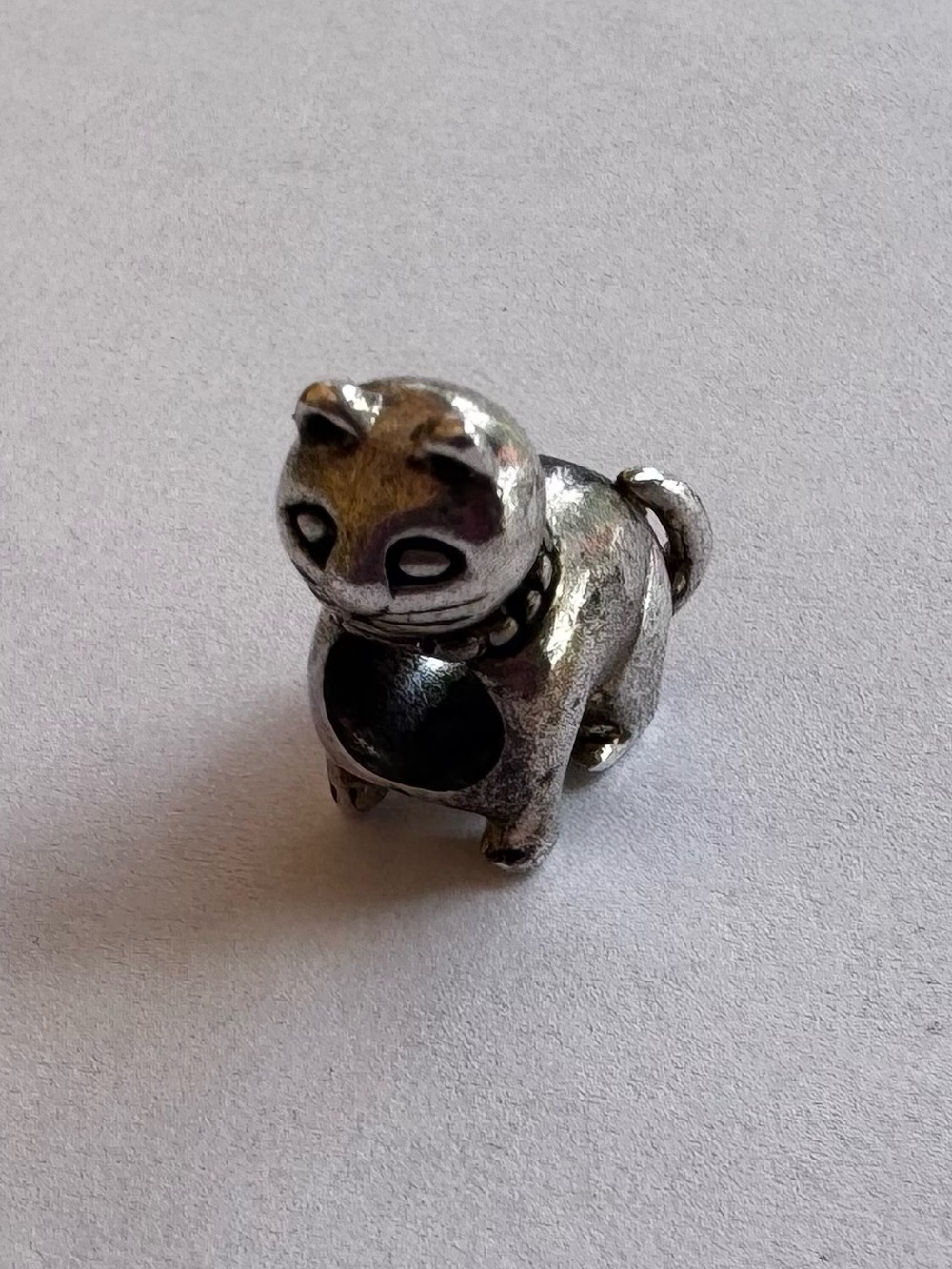 Pandora Silver Cat Charm Bead
